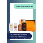 Licape Çoklu Güneş Koruma Seti | Stick + Likit + Işıltılı Güneş Kremi | Temizleme Yağı 200 ml