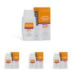 Licape Yüksek Koruma Suya Dayanıklı 50 SPF Likit Güneş Kremi – Tüm Cilt Tiplerine Uygun, Hafif ve Hızla Emilen Güneş Koruyucu – UVA/UVB Koruması ile Nemlendirici Formül – 50 ml (4 paketi)