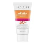 Licape Yüksek Korumalı Pink Güneş Kremi – SPF 50 Renk Tonu Eşitleyici ve Aydınlatıcı Yüz Güneş Kremi – Suya Dayanıklı, Nemlendirici ve Cilt Bariyerini Destekleyici – 40 ml