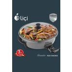Liçi Granito Elektrikli Granit Tencere Pizzamatik Güveç Tava-Tencere Lahmacun, Grill Ve Pizza Makinesi