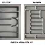 LİDER 67*49 Çekmece İçi Kepçelik ve 67*49 Kaşıklık İkili Set
