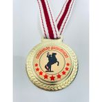 Lider Baskı 1 Adet Binicilik Şampiyonu Madalyası - Dijital Baskılı Madalya - 5,5 x 5,5 cm - Altın