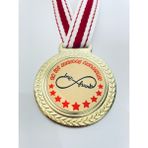 Lider Baskı 1 Adet En Iyi Arkadaş Madalyası - Dijital Baskılı Madalya - 5,5 x 5,5 cm - Altın