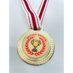 Lider Baskı 1 Adet Haftanın Birincisi Madalyası - Dijital Baskılı Madalya - 5,5 x 5,5 cm - Altın