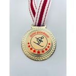 Lider Baskı 1 Adet Kayak Şampiyonu Madalyası - Dijital Baskılı Madalya - 5,5 x 5,5 cm - Altın