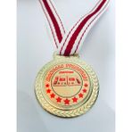 Lider Baskı 1 Adet Mangala Turnuvası Şampiyonu Madalyası - Dijital Baskılı Madalya - 5,5 x 5,5 cm - Altın