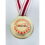 Lider Baskı 10 Adet Ingilizce Şampiyonu Madalyası - Dijital Baskılı Madalya - 5,5 x 5,5 cm - Altın