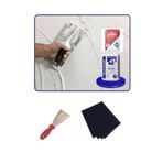 Lider Duvar Tamir Seti [ 2Kg Sıva Alçı 1Kg Saten Alçı Spatula Zımpara(150)] Ldr-123
