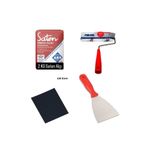 Lider Duvar Tamir Seti(2Kg Saten Alçı, 20cm Rulo,Zımpara,Spatula)