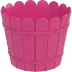 Lider Lüx Balkon Saksısı Yuvarlak Tüm Renkler Saksı Tabağı Dahil - Pembe
