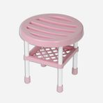 Lider Neptun Banyo Taburesi Pembe Yuvarlak