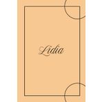 Lidia – Quaderno 6x9 a Righe | Copertina rigida Arancione | 100 Pagine: Notebook con nome per appunti di lavoro, studio e uso quotidiano
