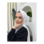 Lidya Şal Viskon Pamuklu Penye Şal Beyaz
