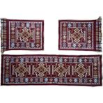 Lidya Tekstil Oto Koltuk Kilim Seti Bordo Renk - Ön Ve Arka Koltuk 3 Parça Takım