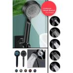 Lidyada Maison Duş Başlığı Ayarlı Turbo Fanlı Siyah KTX-2999 - Option-1