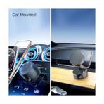 Lidyada Maison Manyetik Araç Telefon Tutucu | Vakumlu Güçlü Sabitleme | Magsafe Uyumlu | Minimalist Tasarım Siyah Lvt-01 - Option-1 - 000-Siyah