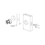 Lidyada Maison Security U 9569 1-3/4 In. x 9 In. Kalın Prinç Kilit ve Kapı Güçlendirici, 2-1/8 In. Tek Delikli, 2-3/8 In. Backset (Tekli Paket) - 001-Renkli