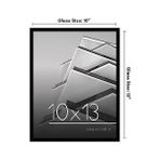 Lidyada Maison Siyah 10X13 Resim Çerçevesi - Kırılmaya Dayanıklı Camlı Ince Kenarlıklı Fotoğraf Çerçevesi - Duvar ve Masa Üstü Için Yatay ve Dikey Formatlar - -- - Option-1