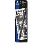 Lidyahan Store 100B G6 Mars Lumograph Black Kurşun Kalem 6'lı Metal Kutuda 8b, 6b, 2 Adet 4b, 2 Adet 2b
