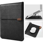 Lidyahan Store Dizüstü Bilgisayar Kılıfı Laptop Standı, 13-14 Inç Bilgisayar Darbelere Dayanıklı Çanta 13 Inç MacBook Pro ve MacBook Air, Xps 13, Surface Book 13,5 Inç, iPad Pro 12,9 Inç, Siyah Doku