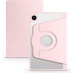 Lidyahan Store Galaxy Tab A9 Kılıf Silikon Kapaklı Stand Olabilen Kamera Lens Korumalı Kalem Bölmeli Kapak Pembe