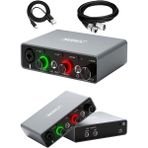 Lidyahan Store GLX-700GR Xlr Üst Segment USB Stüdyo Ses Kartı 2 Giriş 2 Çıkış 24BIT/192KHZ
