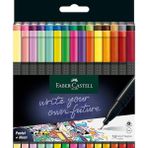Lidyahan Store Grip Finepen Ince Keçe Uçlu Kalem Seti, 30’lu, Pastel ve Neon Renkler, 0.4 mm Hassas Uç, Metal Destekli, Ergonomik Üçgen Gövde