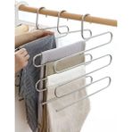 Lidyahan Store Metal 5 Katlı Pantolon &amp; Şal Askısı Çoklu Askılık Dekoratif Akıllı Düzenleyici