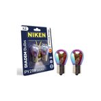 Lidyahan Store PY21W 93 Turuncu Amber Chorome Diadem BAU15s, 12V, 2'li Paket