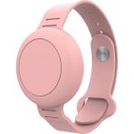 Lidyahan Store Tagsafe Çocuk Bileklik Silikon Airtag Uyumlu Kılıf Saat Hafif Su Geçirmez (Pembe)