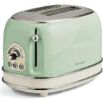 Lidyahan Store Vintage Ekmek Kızartma Makinesi 2 Dilim Yeşil 0155/14-810 Watt, Metal Gövde, 2 Dilim Kapasite, Buz Çözme, Isıtma, 6 Kızartma Ayarı, Kolay Temizlik, Çıkarılabilir Kırıntı Tepsisi