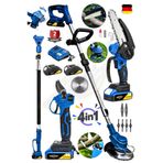 Lieber German 4 IN 1 Set 3 Mt Teleskopik Uzatma+ Yağlı Dal Budama + Dal Kesme Makası + Kenar Kesme Akülü Tırpan