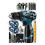 Lieber German 58 Volt 12 Ah 27 Pcs Set Korumalı Çelik Şanzuman 2 Akülü Vidalama Şarjlı Matkap