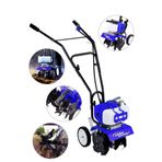 Lieber German Blue Alman Professional 3 HP Çelik Şanzuman Bakır Sargılı Benzinli Mini Dip Kenar Çapalama Makinesi