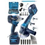 Lieber German Full Set 21 Volt 3 Ah Kömürsüz Motor Akülü Şarjlı Taşlama Ve Bijon Somun Sökme Sıkma Makinası