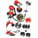 Lieber German Taral Serii 2.4 Hp Sırt Tipi Ot Çim Biçme Tırpan Makinesi Toprak Eşeleme + Akrobat Çapa