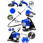 Lieber German Teknoloji 11 Hp Mavi Metal Şanzıman Yan Tip Benzinli Motorlu Tırpan