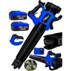 Lieber German Toz Talaş Ot Çalı Yaprak Üfleme Süpürme Makinesi Bl Motor Devir Ayarlı 1400VF 30 Ah 2x Akülü