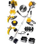 Lieber German Yelx 2.4 Hp Benzinli Yan Tipi Akrobat & Dip Çapalama Canavar Ot Çalı Çim Biçme Tırpan Makinesi