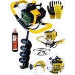 Lieber German Ylw Teknoloji 5800 cc 16 Hp 4x4 Turbo Benzinli 150MM 100CM Fidan Ekme Toprak Burgu Makinesi