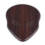 LiebeWH Serin Kafatası Gitar Seçim Masif Ahşap Gitar Mızrap Akustik Ve Halk Gitar Için Cadılar Bayramı Korkunç Gitar Seçim (A yazın (Chacate Preto))
