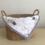 Lief Home Flanel ( Pazen ) Bebek Battaniyesi 100X115 | Çift Taraflı - 100 x 115 cm - Gri