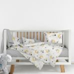 Lief Home Flanel ( Pazen ) Kumaşından %100 Pamuklu Bebek Nevresim Takımı | 100X150 - 100 x 150 cm - Sarı