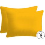 Lief Home Pamuklu Fermuarlı Yastık Kılıfı | 50 x 70 ( 2 Adet ) - Turuncu - 50x70