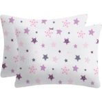 Lief Home Pamuklu Flanel ( Pazen ) Kumaşından Fermuarlı Yastık Kılıfı | 50X70 ( 2 Adet ) - Pembe