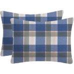 Lief Home Pamuklu Flanel ( Pazen ) Kumaşından Fermuarlı Yastık Kılıfı | 50X70 ( 2 Adet ) - Yeşil