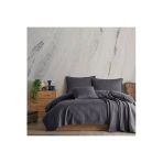 Lief Home Pamuklu Örgü Desenli Çok Amaçlı Yatak Örtüsü | 220x230