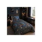 liefhome Astronot Uzay Desenli Tek Kişilik Nevresim 160x220, Lastikli Çarşaflı 100x200, Genç&Çocuk Nevresim Takımı