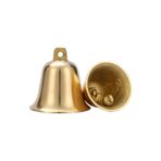 lifcasual 2 adet Asılı Halatlı Asılı Çanlar Rüzgar Çanları Jingle Bell DIY Bakır Küçük Çan Kolye Noel Ağacı Noel Çelengi Pa Düğün Şenlikli Atmosfer Süslemeleri Evcil Hayvan Giymek Hoş Ses