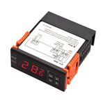 lifcasual Dijital Sıcaklık Kontrol Cihazı STC-1000 Akıllı Sıcaklık Regülatörü AC 110~220V Buzdolabı Termostat Desteği Isıtma/Soğutma/Sıcaklık Düzeltme/Gecikmeli Başlatma/Yüksek veya Düşük Sıcaklık Ala